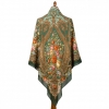 Premium shawl Bereginya, viscose, intense green - 135x135cm