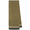 Premium scarf Golf, silk, khaki - 140x27cm