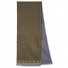 Premium scarf Cascade, wool and silk, silver grey - 140x27cm