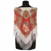 Premium scarf Solveig, wool, grey - 89x89cm