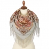 Premium scarf Aurora, wool, grey - 89x89cm