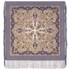 Premium scarf Northern Summer, wool, grey - 89x89cm