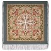 Esarfa premium Northern Summer din lana, gri intens, 89x89cm