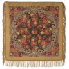 Esarfa premium Charmer din lana, maro caramel, 89x89cm