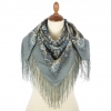 Premium scarf Rosemary, wool, grey - 89x89cm