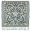 Premium scarf Rosemary, wool, grey - 89x89cm