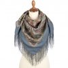 Premium scarf Townswoman, wool, grey - 89x89cm