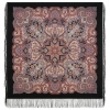 Sal premium Festive City din lana, negru, 125x125cm