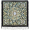 Sal premium Interweaving of Destinies din lana, negru, 135x135cm
