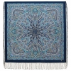 Sal premium Terem painted din lana, bleumarin, 135x135cm