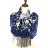 Premium scarf Polonaise, crepe de chine silk - 190x50cm