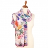 Esarfa premium Spring feeria din matase crepe de chine, 150x43cm