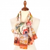 Premium scarf Spring feeria, crepe de chine silk - 150x43cm