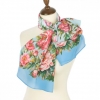 Premium scarf Garden of Eden, crepe de chine silk - 150x43cm