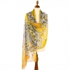 Premium scarf Dandelion, natural silk - 200x85cm