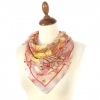 Premium scarf Lilly, crepe de chine silk - 65x65cm