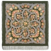 Sal premium Next to dear home din lana, verde kaki, 125x125cm