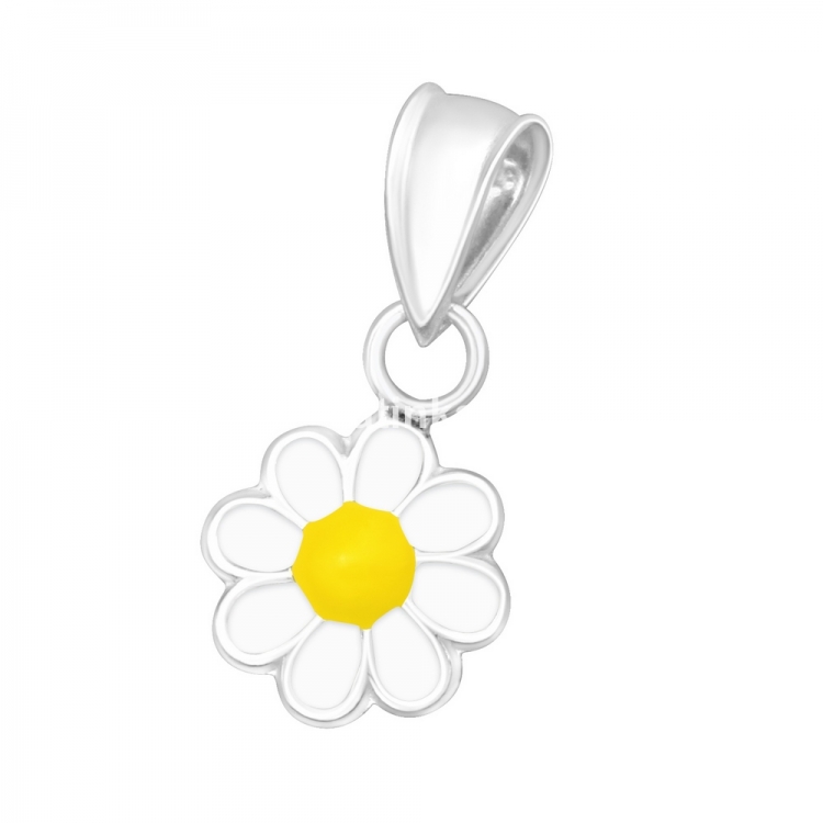 Daisy pendant, silver 925, 11x8mm