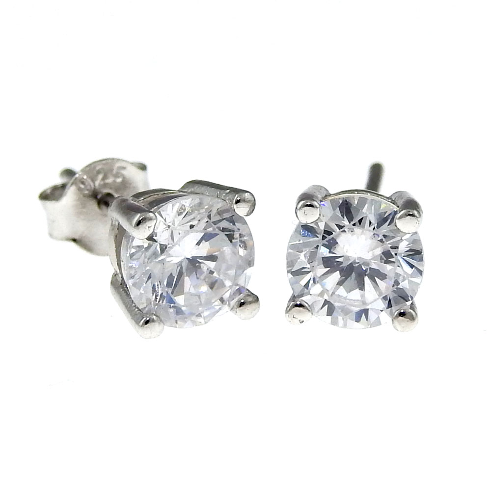 Senna earrings with rhodium-plated silver 925 crystals