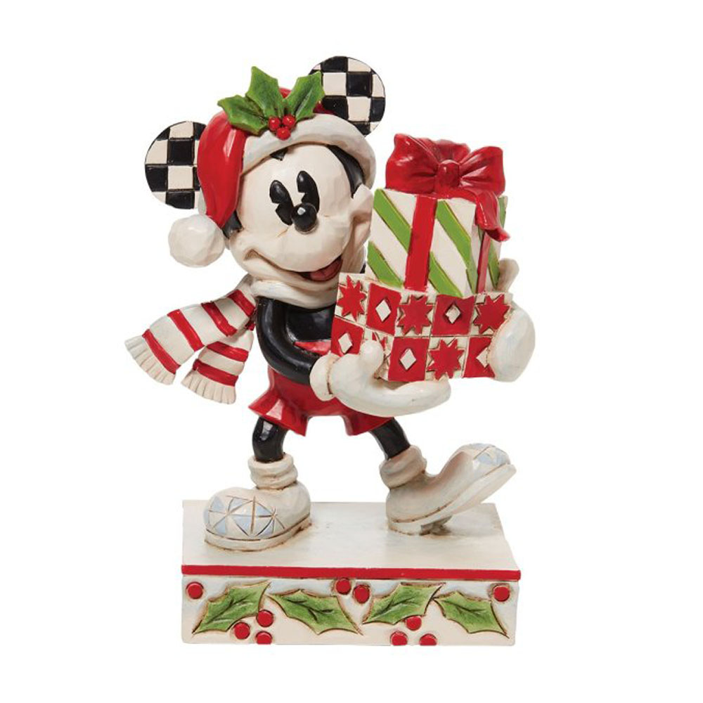 Figurina Mickey Mouse with Stack of Presents