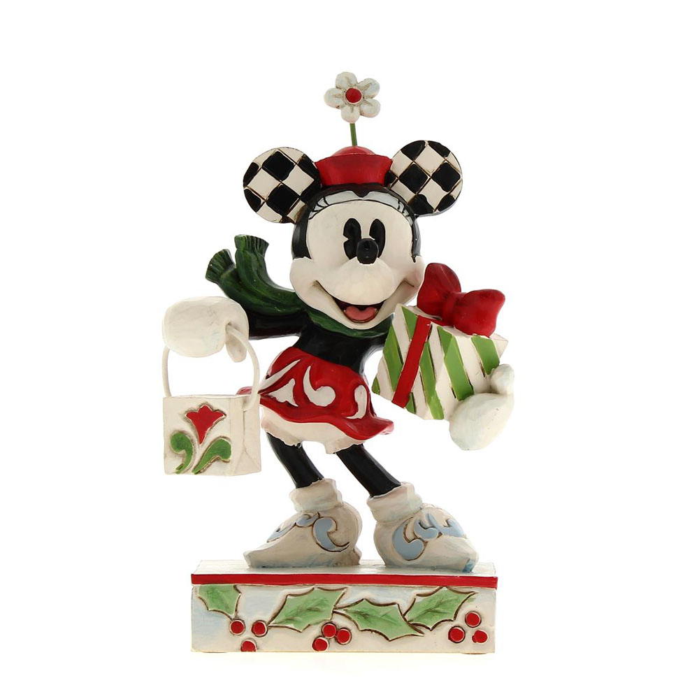 Figurina Minnie Mouse with Stack of Presents