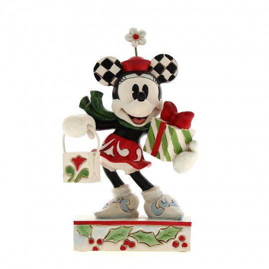 Figurina Minnie Mouse with Stack of Presents