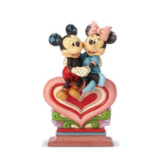 Mickey and Minnie Mouse Heart to Heart figurine