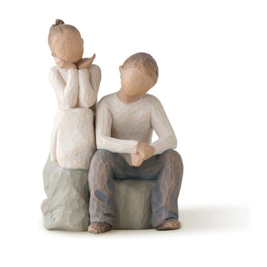 Figurina Willow Tree - Brother and Sister By my side - Frate si sora, o relatie minunata pentru viata intreaga!