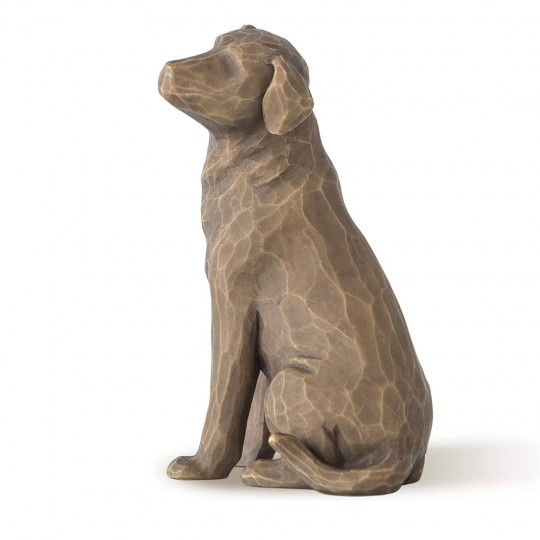 Figurina Willow Tree - Love My Dog (dark) - Iubeste Cainele