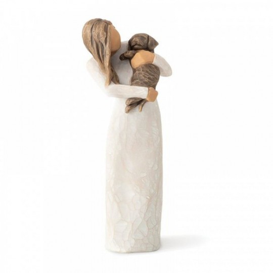 Willow Tree figurine - Adorable you (Dark Dog)