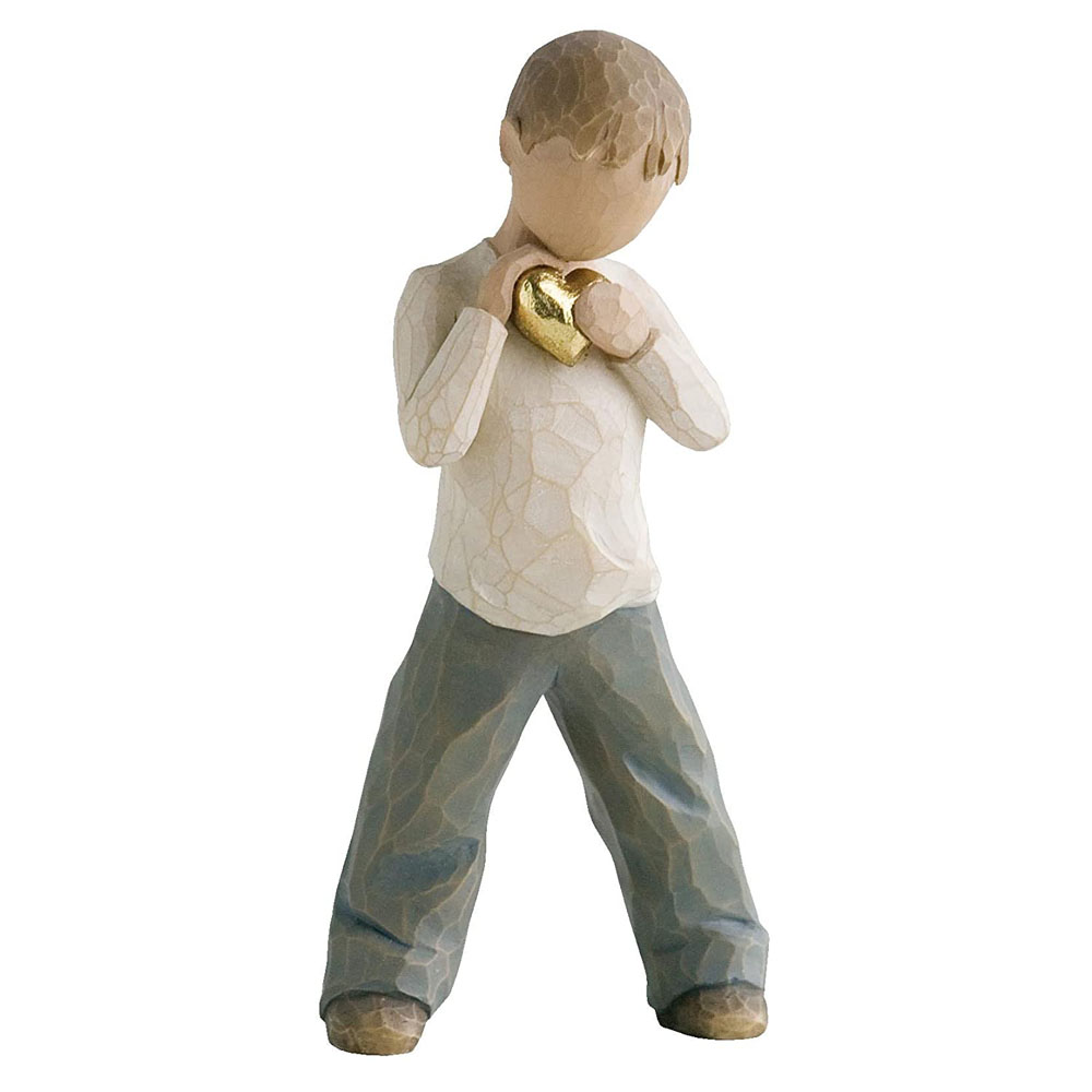 Figurina Willow Tree - Heart of Gold - Boy - Băiatul cu inima de aur