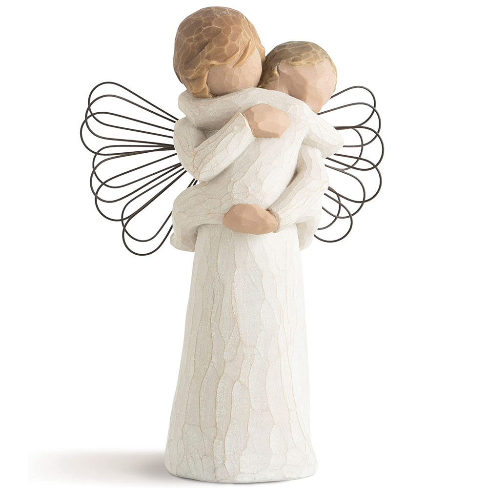 Figurina Willow Tree - Angels Embrace - O imbrățișare ca a unui  înger pazitor