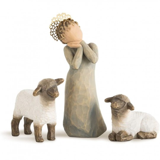 Willow Tree Figurine - Little Shepherdess - Little Shepherdess - Here's a little love on earth