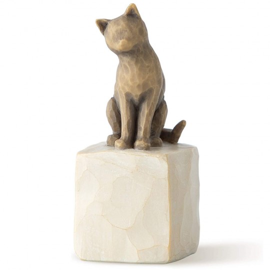 Figurina Willow Tree - Love my Cat (dark) - Iubeste pisica - Intotdeauna cu mine, plina de personalitate
