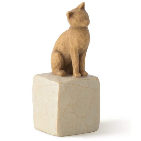Figurina Willow Tree - Love my Cat (light) - Iubeste pisica - Intotdeauna cu mine, plina de personalitate