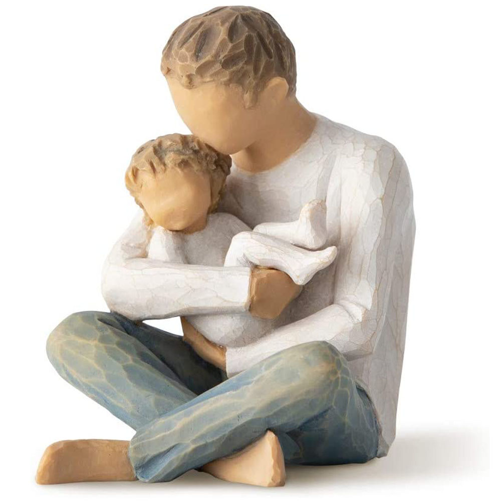 Figurina Willow Tree - Little One - Bebelus- Abia ne cunoastem: eu sunt taticul tau, iar tu vei fi mereu micutul meu!