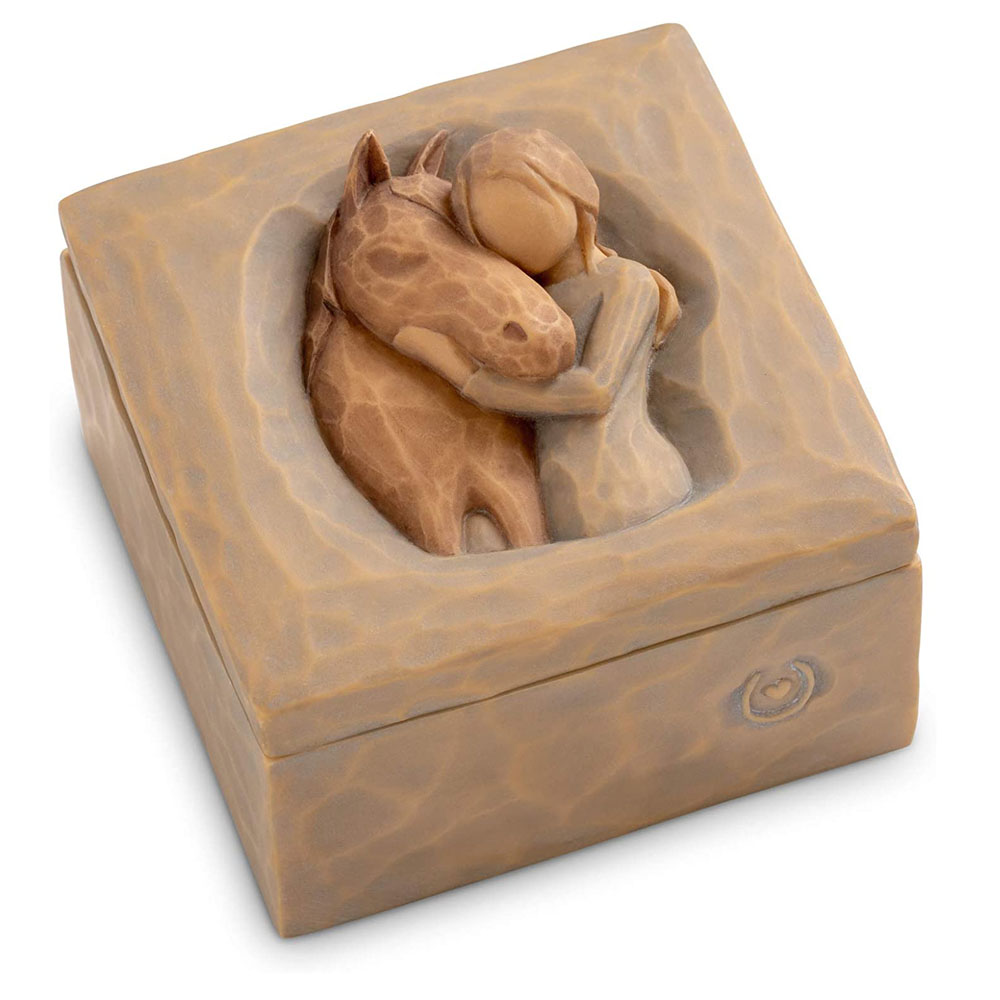 Figurina Willow Tree - Quiet Strength Memory Box - Puterea linistita - cutiuta pentru amintiri - Ce pace imi da intalnirea cu tine...esti intotdeauna acolo pentru mine!