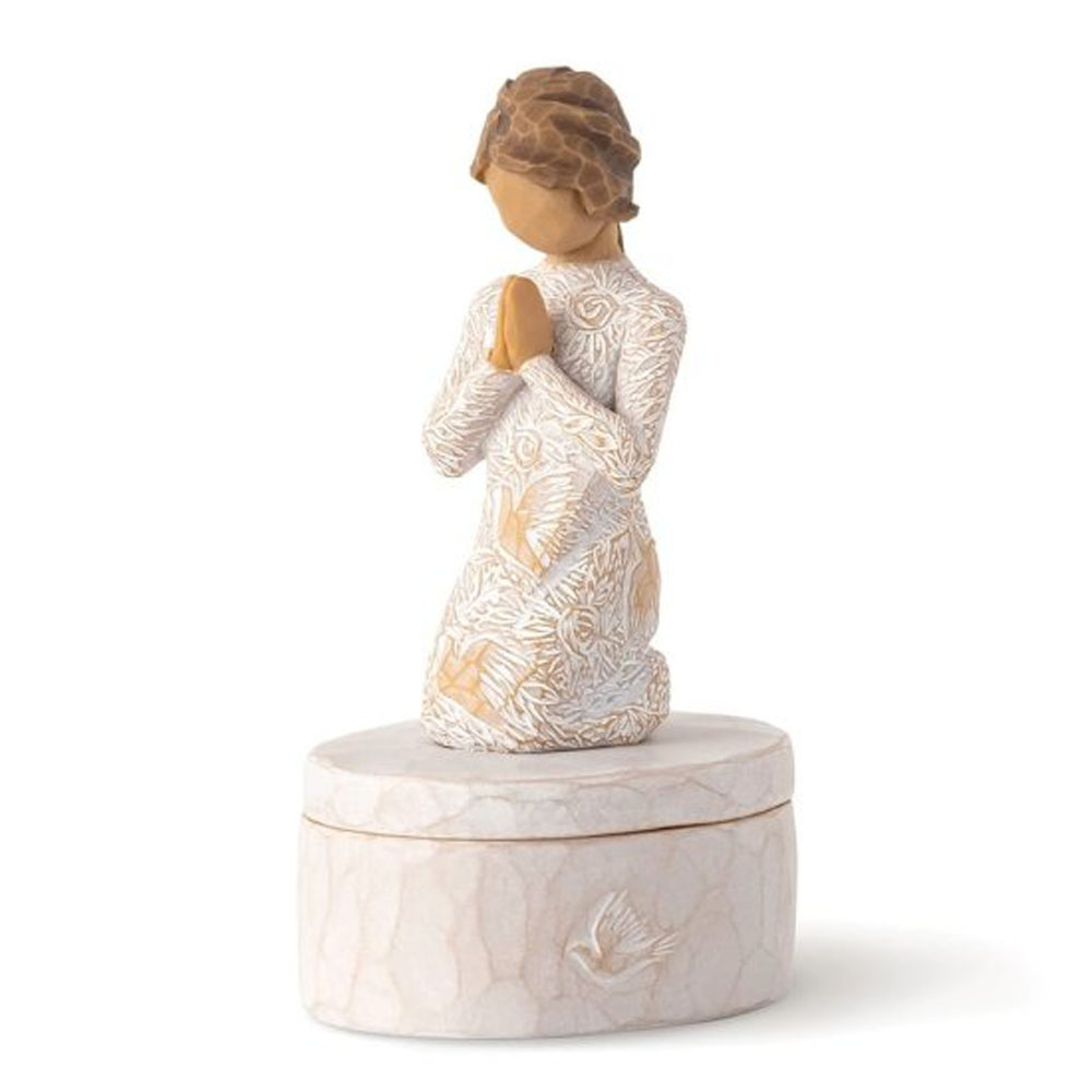 Figurina Willow Tree - Prayer of Peace - Rugăciune pentru pace - cutiuta pentru amintiri - Semerenie, rabdare, pace interioara...virtuti minunate!