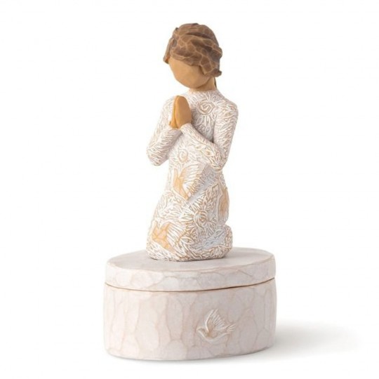 Figurina Willow Tree - Prayer of Peace - Rugăciune pentru pace - cutiuta pentru amintiri - Semerenie, rabdare, pace interioara...virtuti minunate!