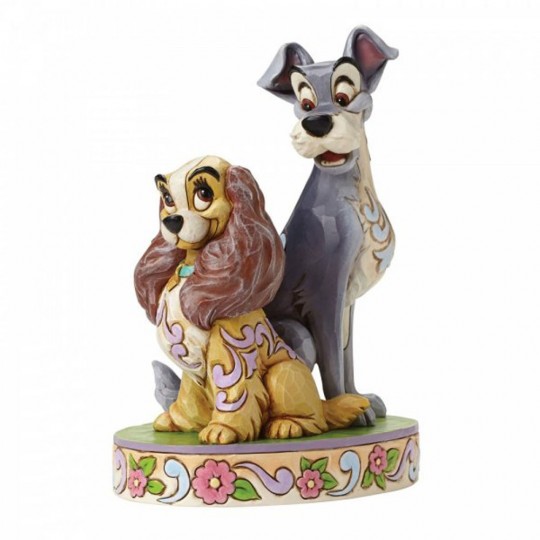Lady and the Tramp figurine - Opposites Attract