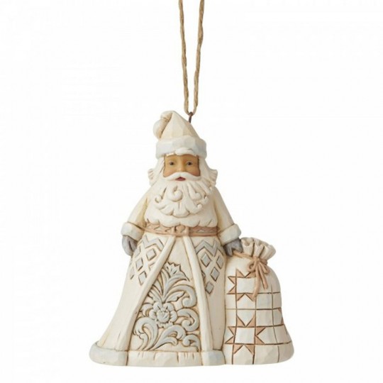 White Santa Claus ornament