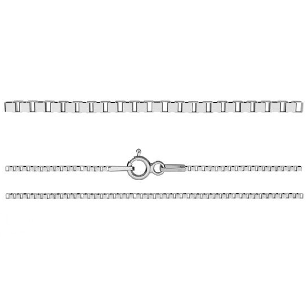 Dice chain, silver 925 plated with rhodium, 45cm