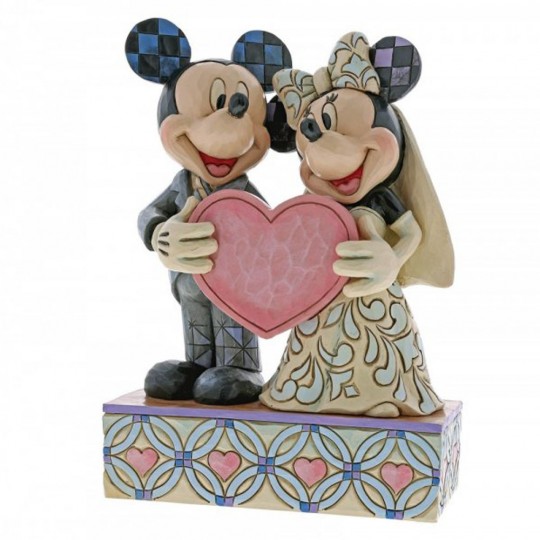 Figurina Mickey Mouse si Minnie Mouse - Doua suflete, o inima