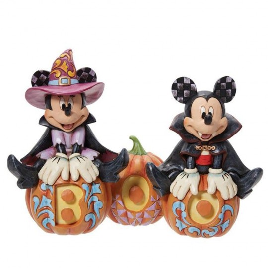 Figurina Mickey Mouse si Minnie Mouse - Boo Pumpkins