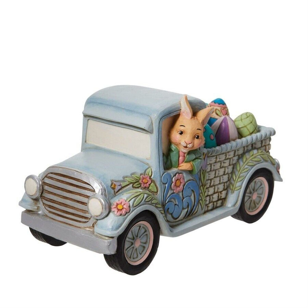 Jim Shore Easter Egg Truck figurine - brings the joy of Easter your way