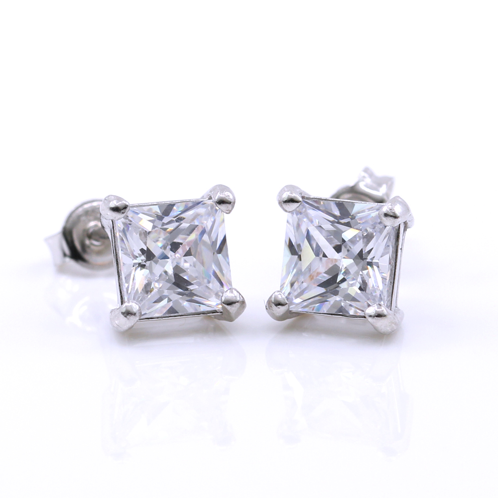 Cercei Romb cu cristale Swarovski crystal, argint 925 rodiat