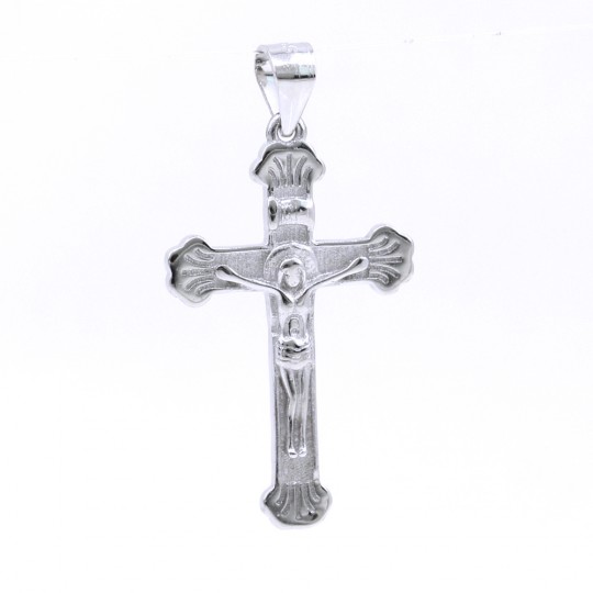 Pandantiv Cruce, argint 925 rodiat, 28mm