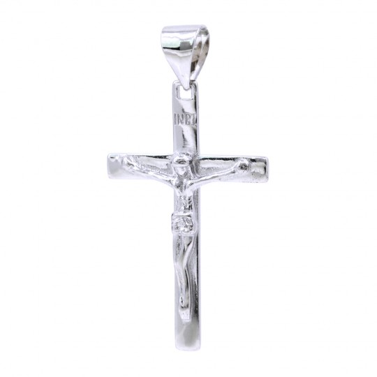 Pandantiv Cruce, argint 925 rodiat, 34mm