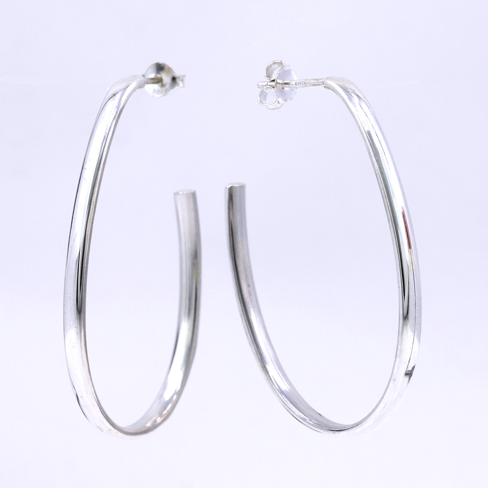Aylani earrings, 925 silver, 44mm