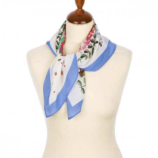 Premium scarf Favorite clearing, crepe de chine silk - 65x65cm